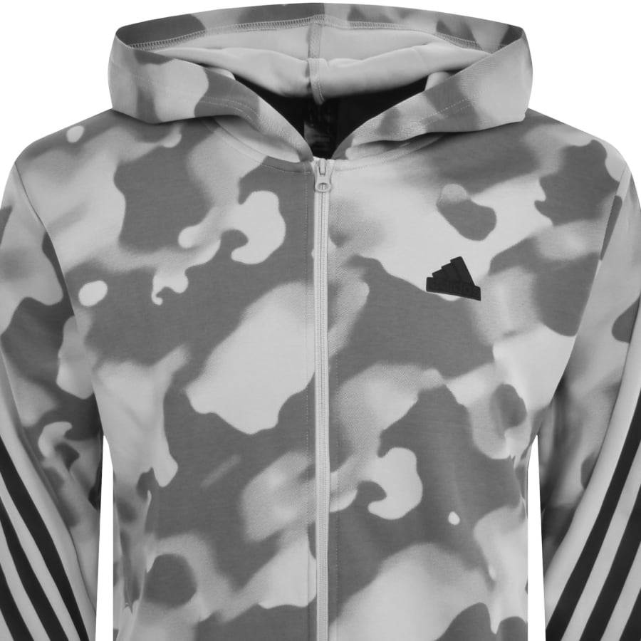 adidas All Over Print Zip Hoodie Grey Mainline Menswear Canada